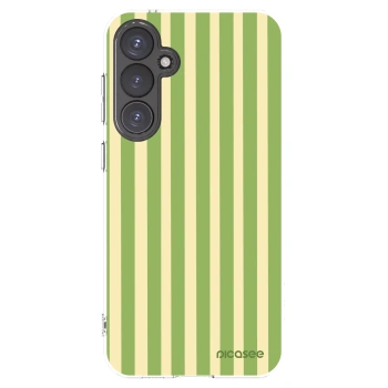 Picasee silikonska prozirna maskica za Samsung Galaxy S23 FE S711B - Lines Matcha