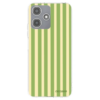 Picasee silikonska prozirna maskica za Xiaomi Redmi 12 5G - Lines Matcha