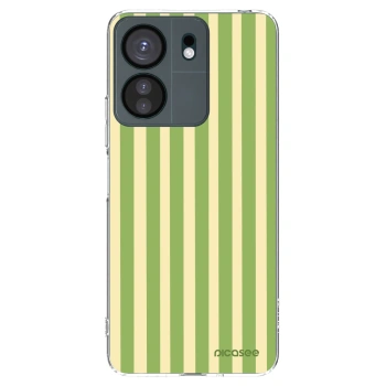 Picasee silikonska prozirna maskica za Xiaomi Redmi 13C 4G - Lines Matcha