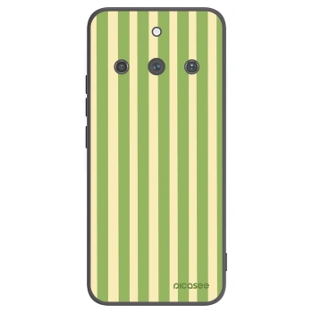 Picasee crna silikonska maskica za Realme 11 Pro+ - Lines Matcha