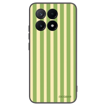 Picasee crna silikonska maskica za Xiaomi Poco X6 Pro - Lines Matcha