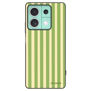 Picasee crna silikonska maskica za Xiaomi Redmi Note 13 5G - Lines Matcha