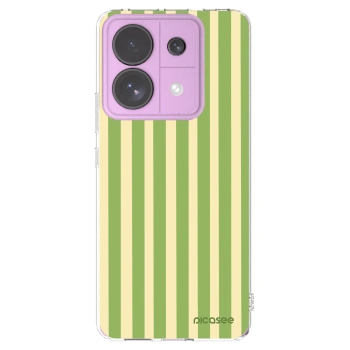 Picasee silikonska prozirna maskica za Xiaomi Redmi Note 13 Pro 5G - Lines Matcha