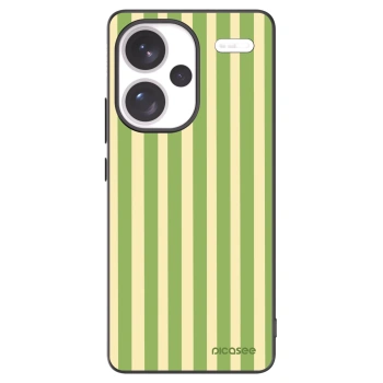 Picasee crna silikonska maskica za Xiaomi Redmi Note 13 Pro+ 5G - Lines Matcha