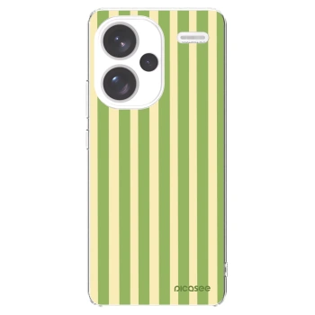 Picasee silikonska prozirna maskica za Xiaomi Redmi Note 13 Pro+ 5G - Lines Matcha
