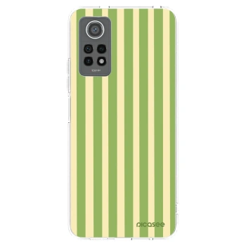Picasee silikonska prozirna maskica za Xiaomi Redmi Note 12 Pro 4G - Lines Matcha