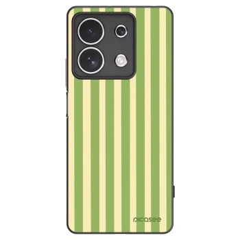 Picasee crna silikonska maskica za Xiaomi Redmi Note 13 4G - Lines Matcha