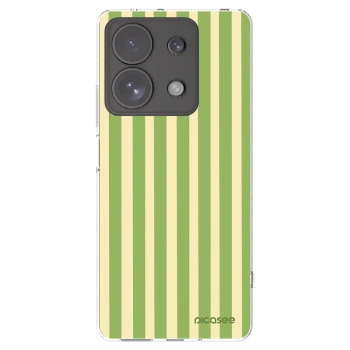 Picasee silikonska prozirna maskica za Xiaomi Redmi Note 13 Pro 4G - Lines Matcha