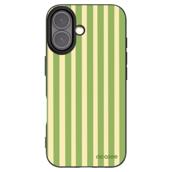 Picasee crna silikonska maskica za Apple iPhone 16 - Lines Matcha