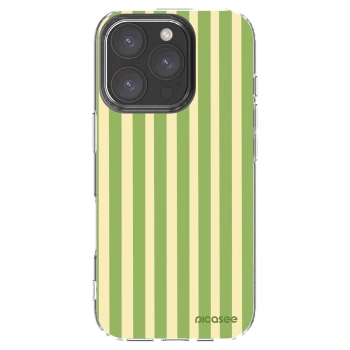 Picasee silikonska prozirna maskica za Apple iPhone 16 Pro - Lines Matcha