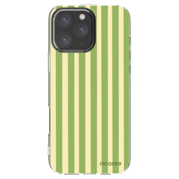 Picasee silikonska prozirna maskica za Apple iPhone 16 Pro Max - Lines Matcha
