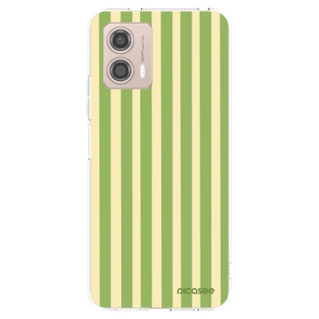 Picasee silikonska prozirna maskica za Motorola Moto G53 5G - Lines Matcha