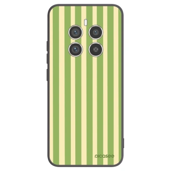 Picasee crna silikonska maskica za Realme 12 Pro 5G - Lines Matcha
