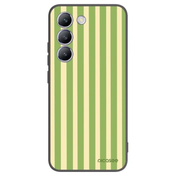Picasee crna silikonska maskica za Vivo V40 SE 5G - Lines Matcha