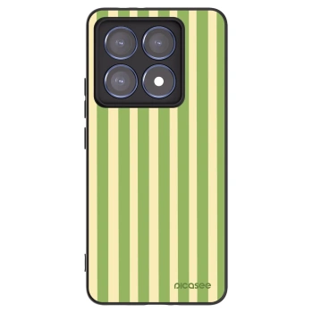 Picasee crna silikonska maskica za Xiaomi 14T Pro - Lines Matcha