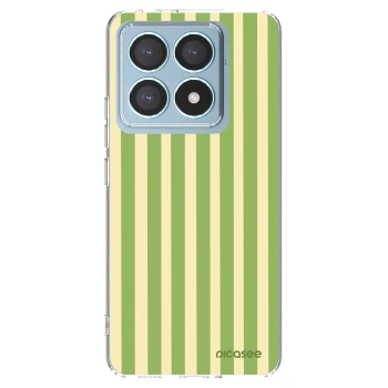 Picasee silikonska prozirna maskica za Xiaomi 14T Pro - Lines Matcha