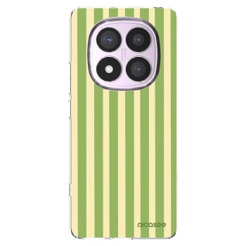 Picasee silikonska prozirna maskica za Xiaomi Redmi Note 14 Pro 5G - Lines Matcha