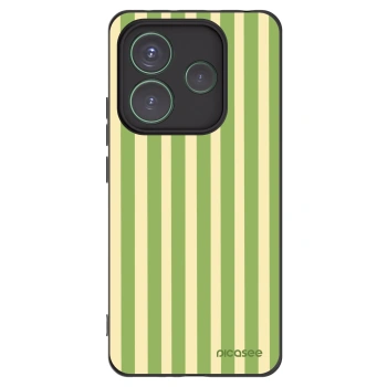 Picasee crna silikonska maskica za Xiaomi Redmi Note 14 5G - Lines Matcha
