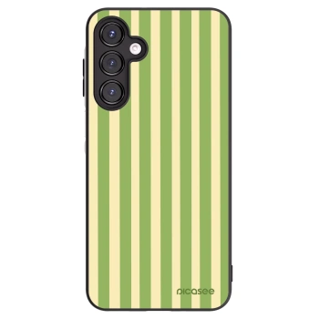 Picasee crna silikonska maskica za Samsung Galaxy A16 5G - Lines Matcha