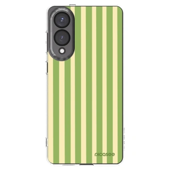 Picasee silikonska prozirna maskica za Samsung Galaxy S25 Edge 5G - Lines Matcha