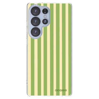 Picasee silikonska prozirna maskica za Samsung Galaxy S25 Ultra 5G - Lines Matcha