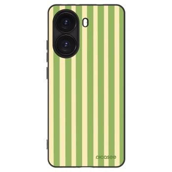 Picasee crna silikonska maskica za Xiaomi Poco X7 Pro 5G - Lines Matcha