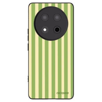 Picasee crna silikonska maskica za Honor Magic7 Lite 5G - Lines Matcha