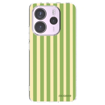 Picasee silikonska prozirna maskica za Xiaomi Redmi Note 14 4G - Lines Matcha