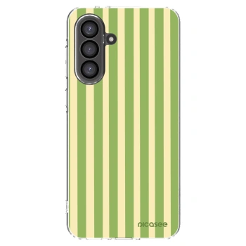 Picasee silikonska prozirna maskica za Samsung Galaxy A56 5G A566B - Lines Matcha