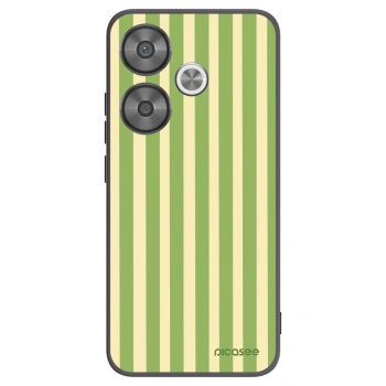 Picasee crna silikonska maskica za Xiaomi Poco F6 - Lines Matcha