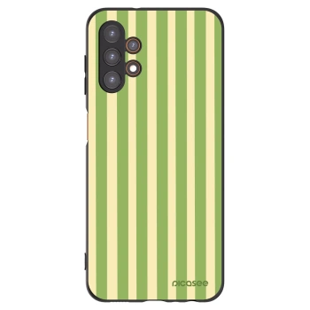 Picasee crna silikonska maskica za Samsung Galaxy A13 5G - Lines Matcha