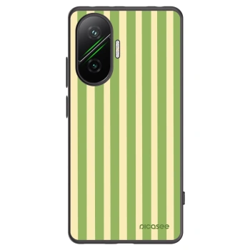 Picasee crna silikonska maskica za Xiaomi Poco F7 5G - Lines Matcha