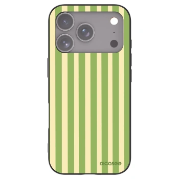 Picasee crna silikonska maskica za Apple iPhone 17 Pro - Lines Matcha