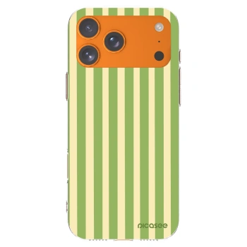 Picasee silikonska prozirna maskica za Apple iPhone 17 Pro Max - Lines Matcha