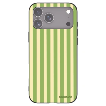 Picasee crna silikonska maskica za Apple iPhone 17 Pro Max - Lines Matcha