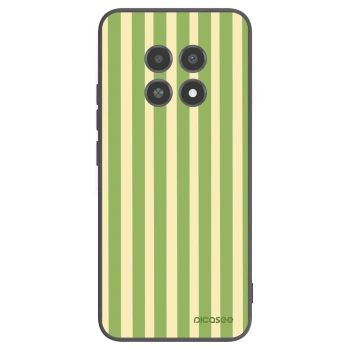 Picasee crna silikonska maskica za Realme 12X - Lines Matcha
