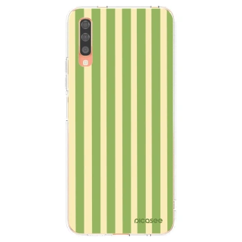 Picasee silikonska prozirna maskica za Samsung Galaxy A70 A705F - Lines Matcha