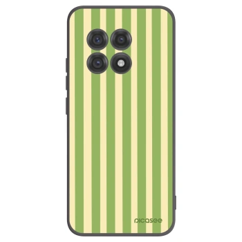 Picasee crna silikonska maskica za OnePlus 13R 5G - Lines Matcha