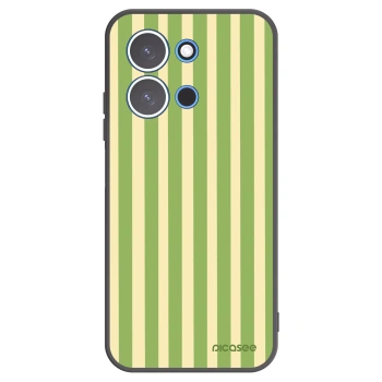 Picasee crna silikonska maskica za Xiaomi Redmi 15C 4G - Lines Matcha