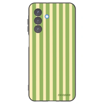 Picasee crna silikonska maskica za Samsung Galaxy A17 5G - Lines Matcha