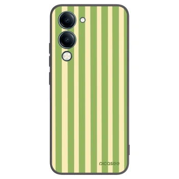 Picasee crna silikonska maskica za Vivo Y29s 5G - Lines Matcha