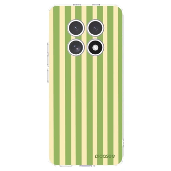 Picasee silikonska prozirna maskica za Xiaomi Redmi Note 15 4G - Lines Matcha