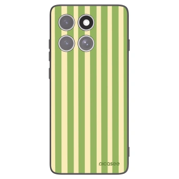 Picasee crna silikonska maskica za Motorola Edge 60 Fusion - Lines Matcha