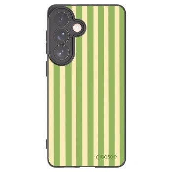 Picasee crna silikonska maskica za Samsung Galaxy S26+ - Lines Matcha