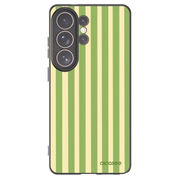 Picasee crna silikonska maskica za Samsung Galaxy S26 Ultra - Lines Matcha