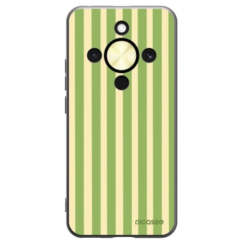 Picasee crna silikonska maskica za Honor Magic8 Lite 5G - Lines Matcha