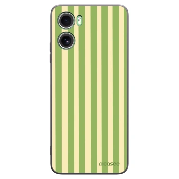 Picasee crna silikonska maskica za Motorola Moto G06 - Lines Matcha
