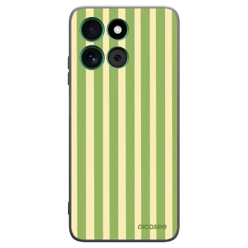 Picasee crna silikonska maskica za Motorola Moto G57 Power - Lines Matcha