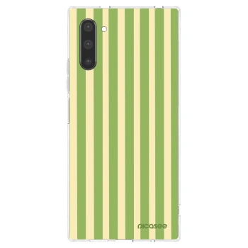 Picasee silikonska prozirna maskica za Samsung Galaxy Note 10 N970F - Lines Matcha