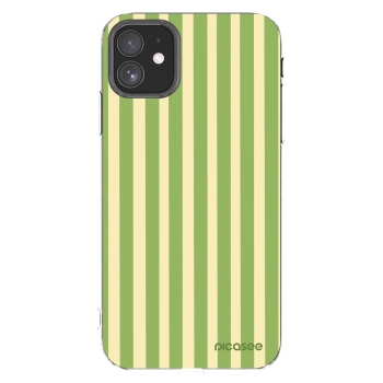 Picasee silikonska prozirna maskica za Apple iPhone 11 - Lines Matcha